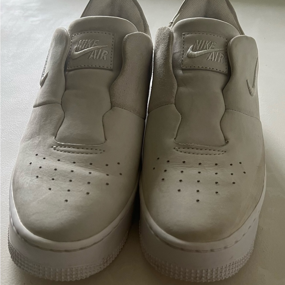 Nike Sage AF1 White Athletic Slip-On Sneakers